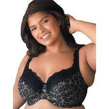 Fit Fully Yours - Serena Lace Lined Wired Bra B2761 Black Leopard