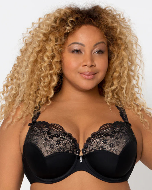 Curvy Couture - Tulip Lace Push Up 1017