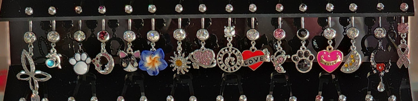 Belly Button Rings - Surgical Steel - 10mm
