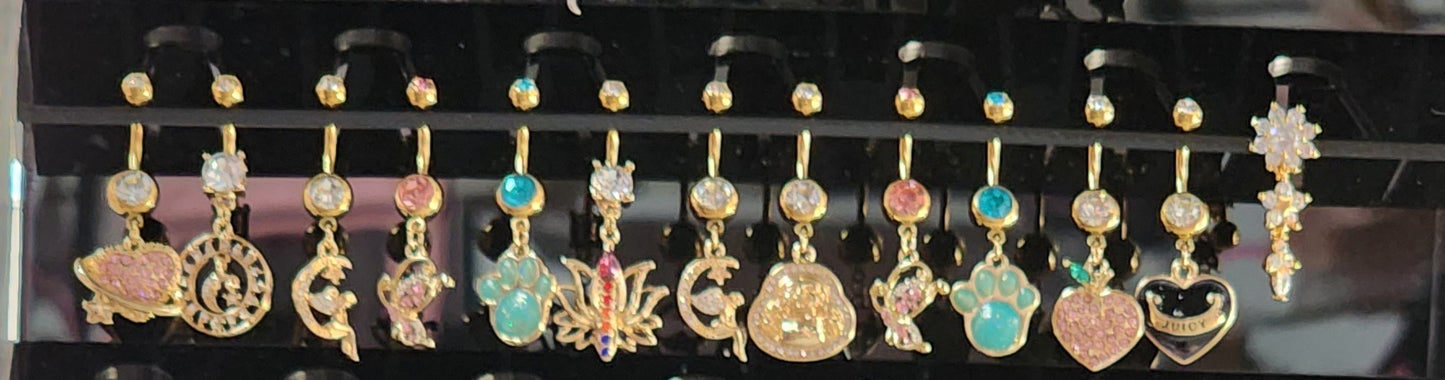 Belly Button Rings - Surgical Steel - 10mm