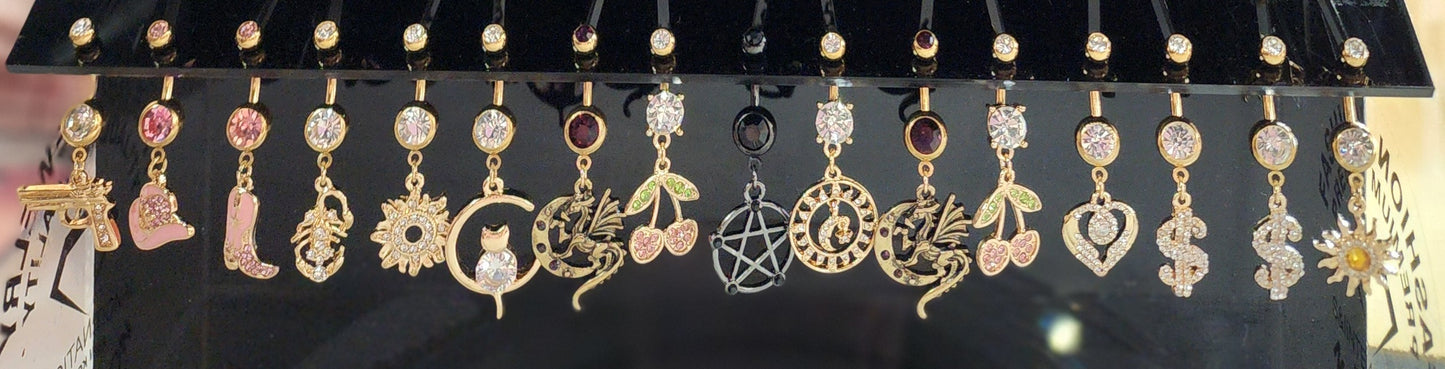 Belly Button Rings - Surgical Steel - 10mm