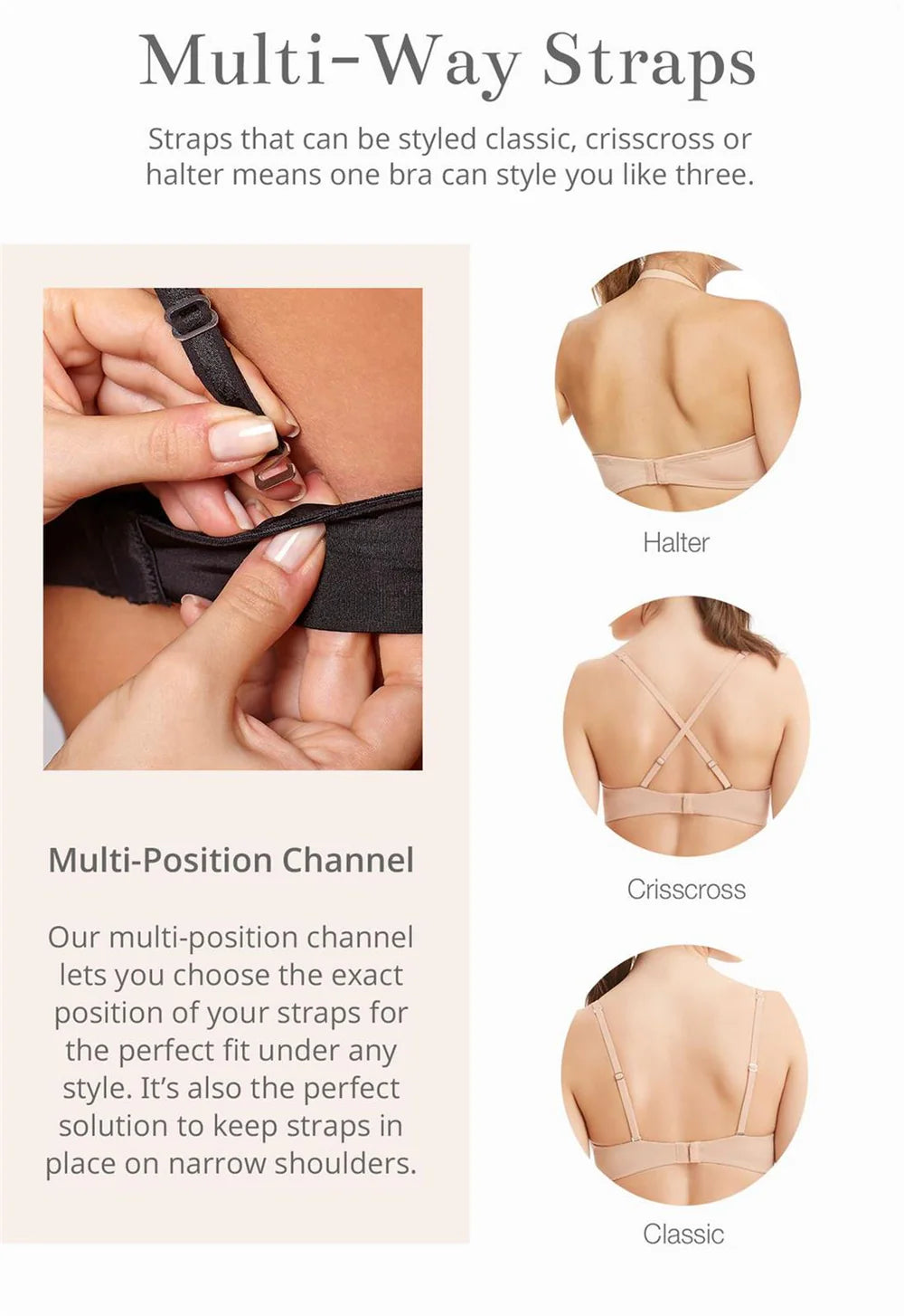 Multi-Way Wire-Free T-Shirt Bra 9317