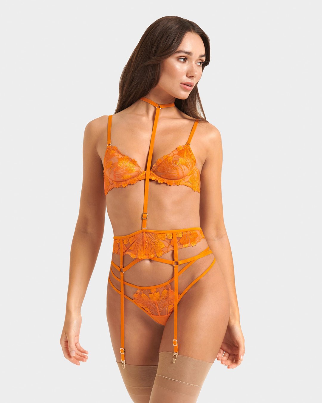 Bluebella Colette Suspender Harness Orange Peel - Bambolina’s Boutique