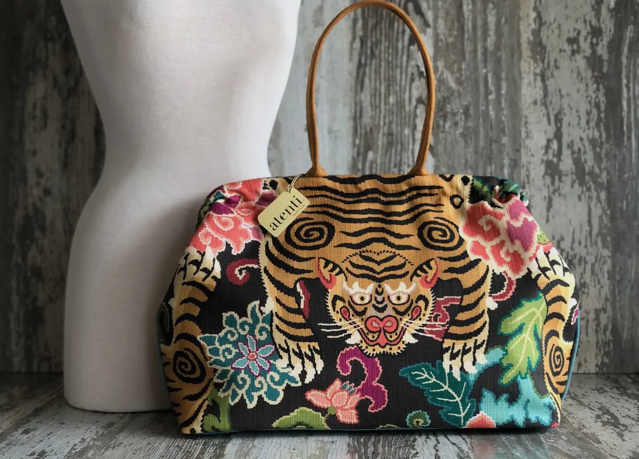 Luxury Overnight Doctor Bag w/ Custom styled Tapestry - Bambolina’s Boutique