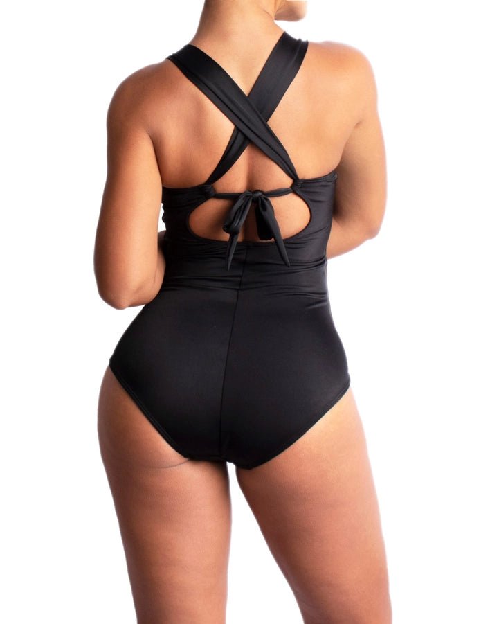 Mombora - Miracle One - Piece Swimsuit with Tummy Control & Push Up Bra - Bambolina’s Boutique